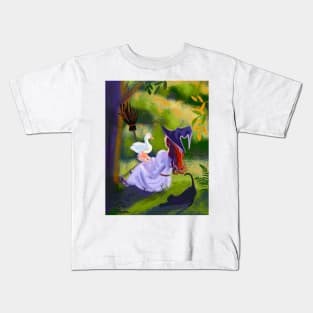 Witch with a duck Kids T-Shirt